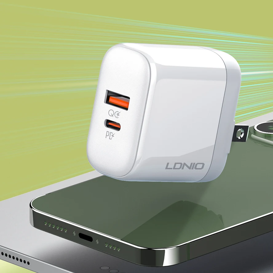 

Ldnio A2526C 45W Super Travel Charger PD And Qc3.0 Port Fast Charger Support All Laptops Available For Smart Mobile Phones