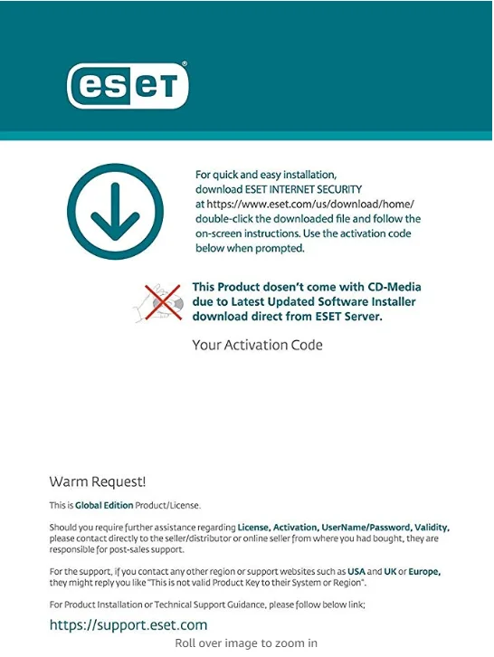 Ключи для eset internet