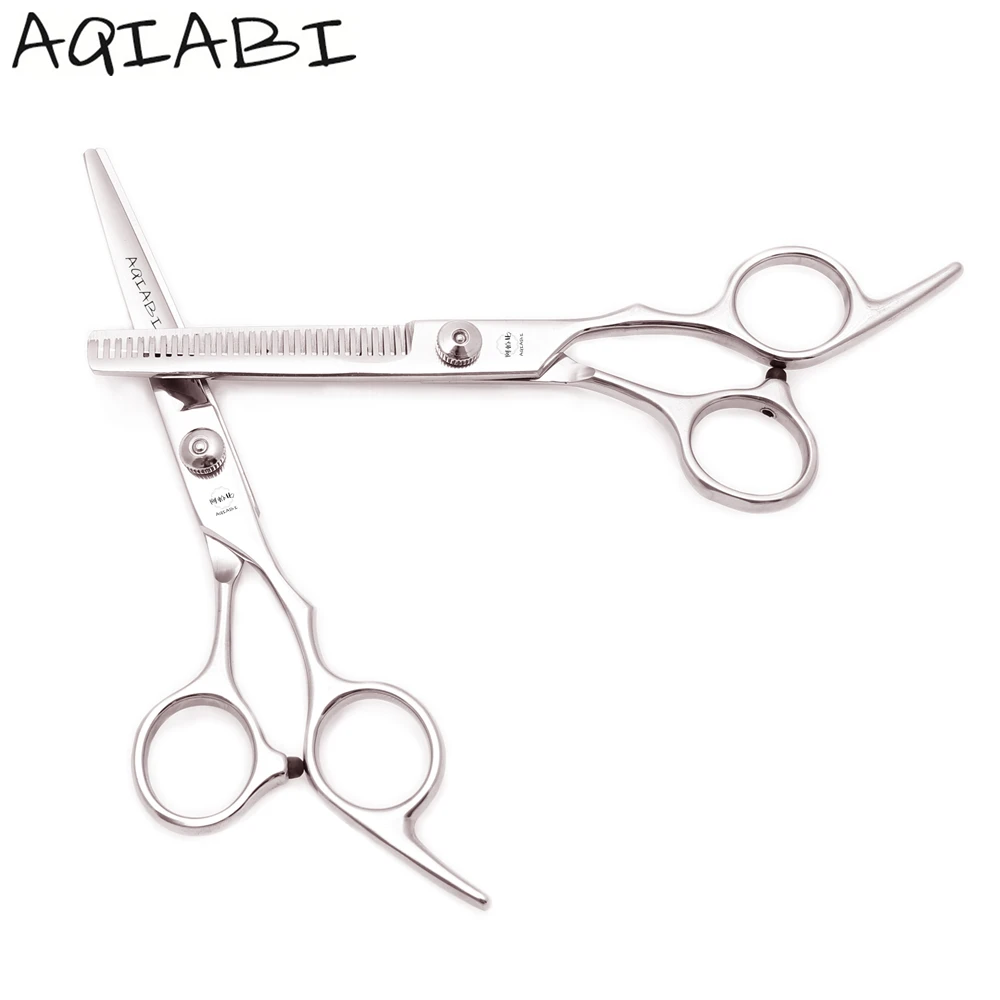 

Hairdressing Scissors 6'' 6.5" AQIABI JP Steel Hair Scissors Hair Cutting Scissors Thinning Shears Shiny A1001