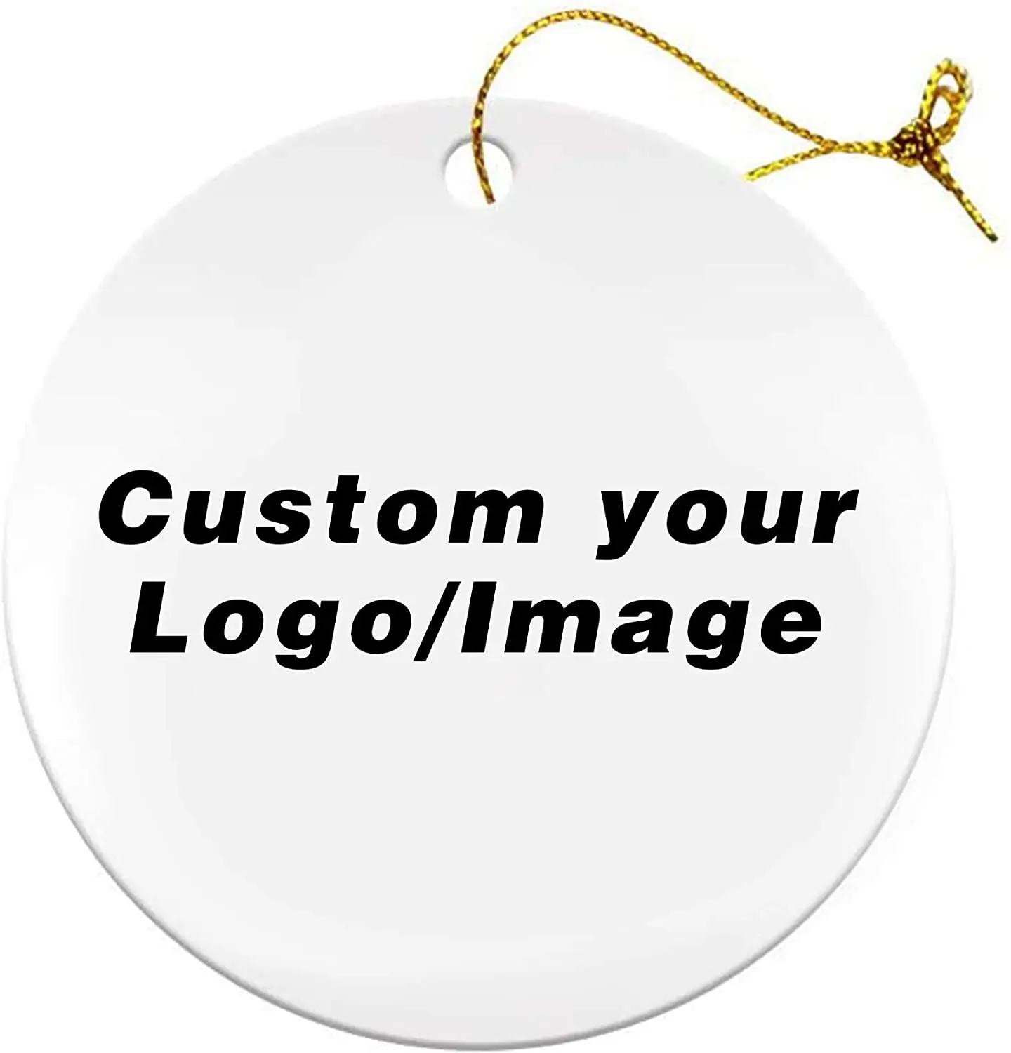 

Custom DIY Design round ceramic sublimation blank ornaments