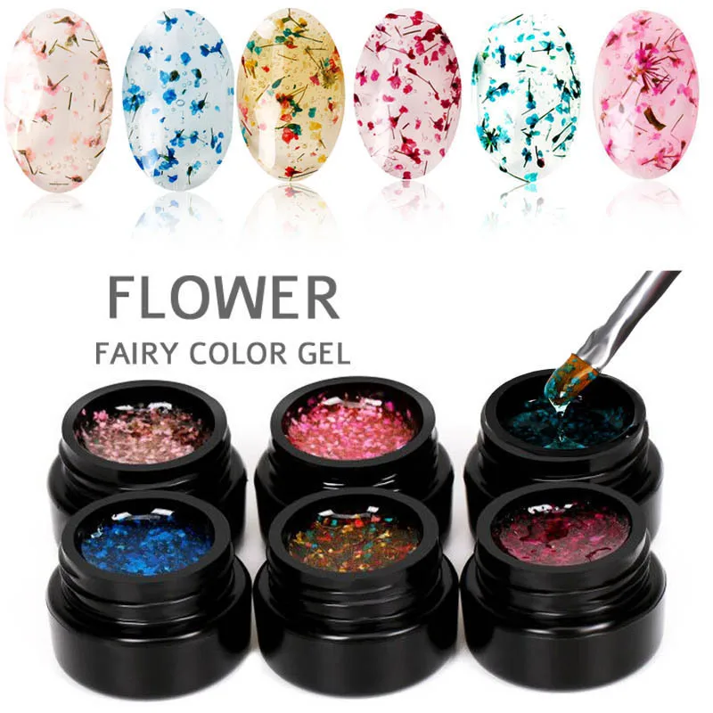 

Professional private label bottle nail polish gel semi permanent soak off UV Gel flower gel for nail art decoration