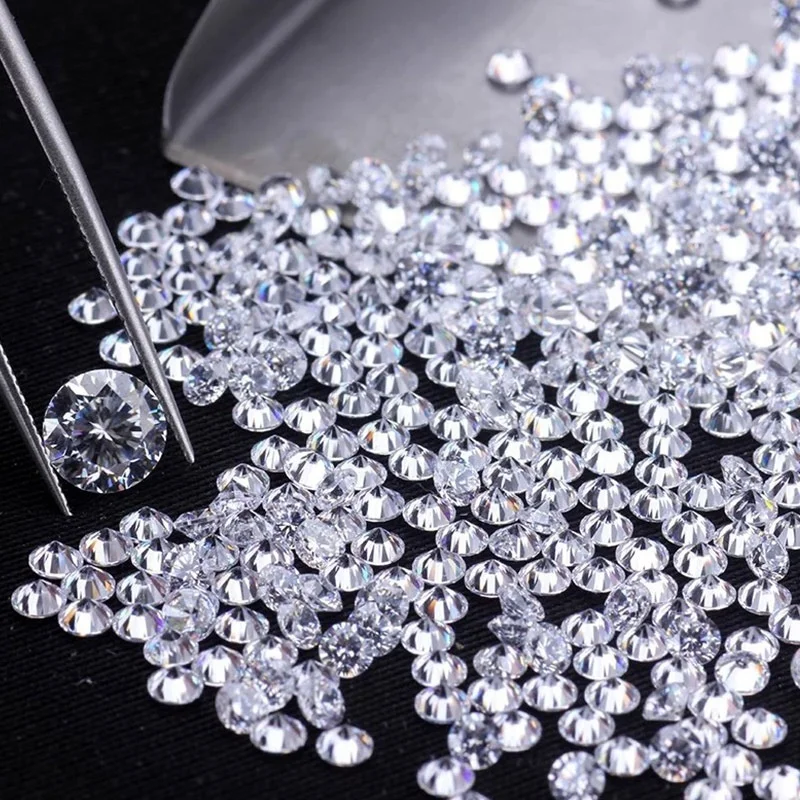 Zuanfa Excellent Cut Polished Synthetic Lab Grown CVD Diamond Lab Created D-F color VVS HPHT Diamond