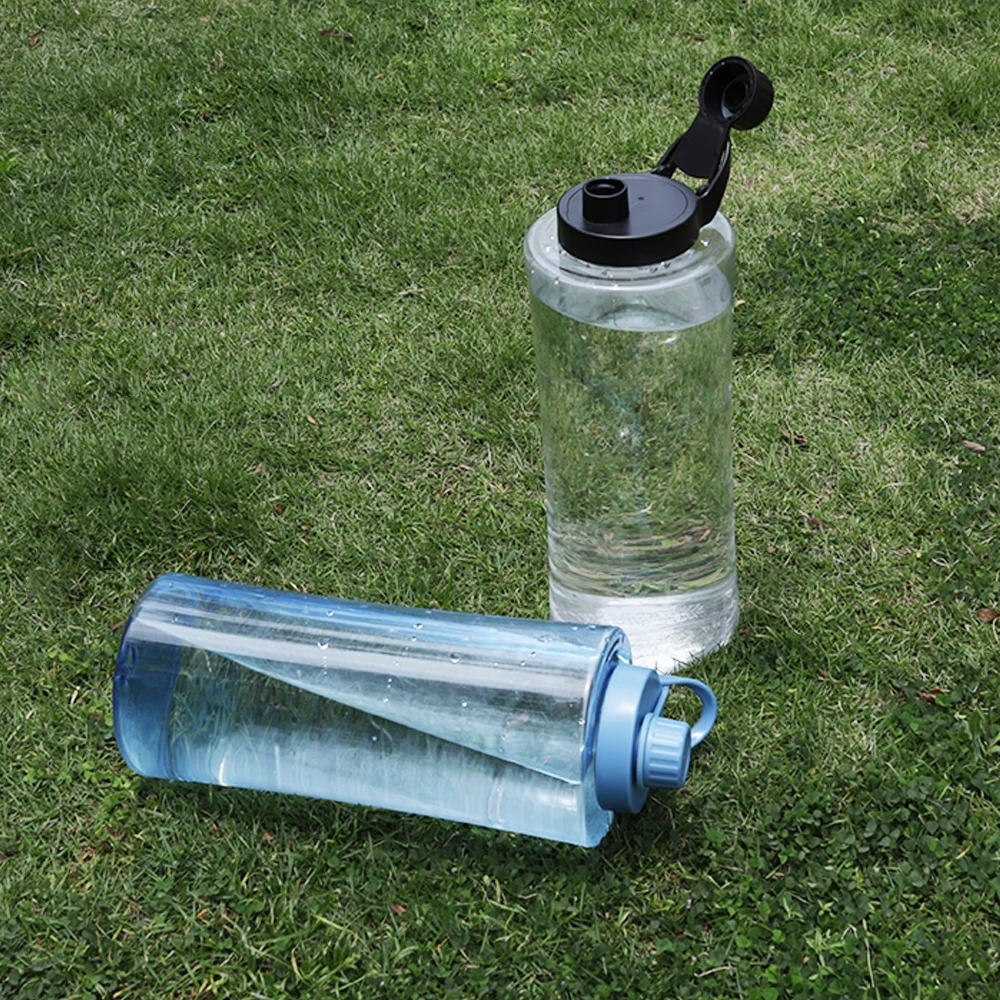 

Outdoor Gym Bottle Custom Motivational Time Marker Reusable Sports Tritan Water Bottle