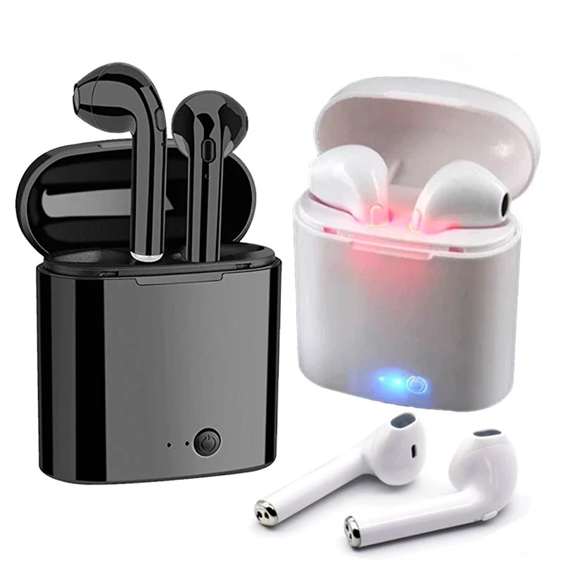 

I7s Tws Wireless Headphones Earphones Sport Earbuds Headset with Mic Charging Box Headphones for All Smartphones, Optional