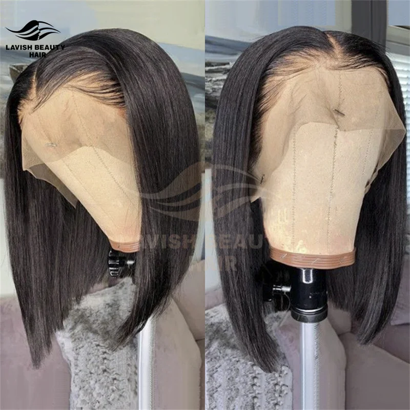 

Lavishbeauty RTS Transparent HD Full Lace Bob Human Hair Lace Frontal Wigs For Black Women Brazilian Virgin Hair Lace Front Wig