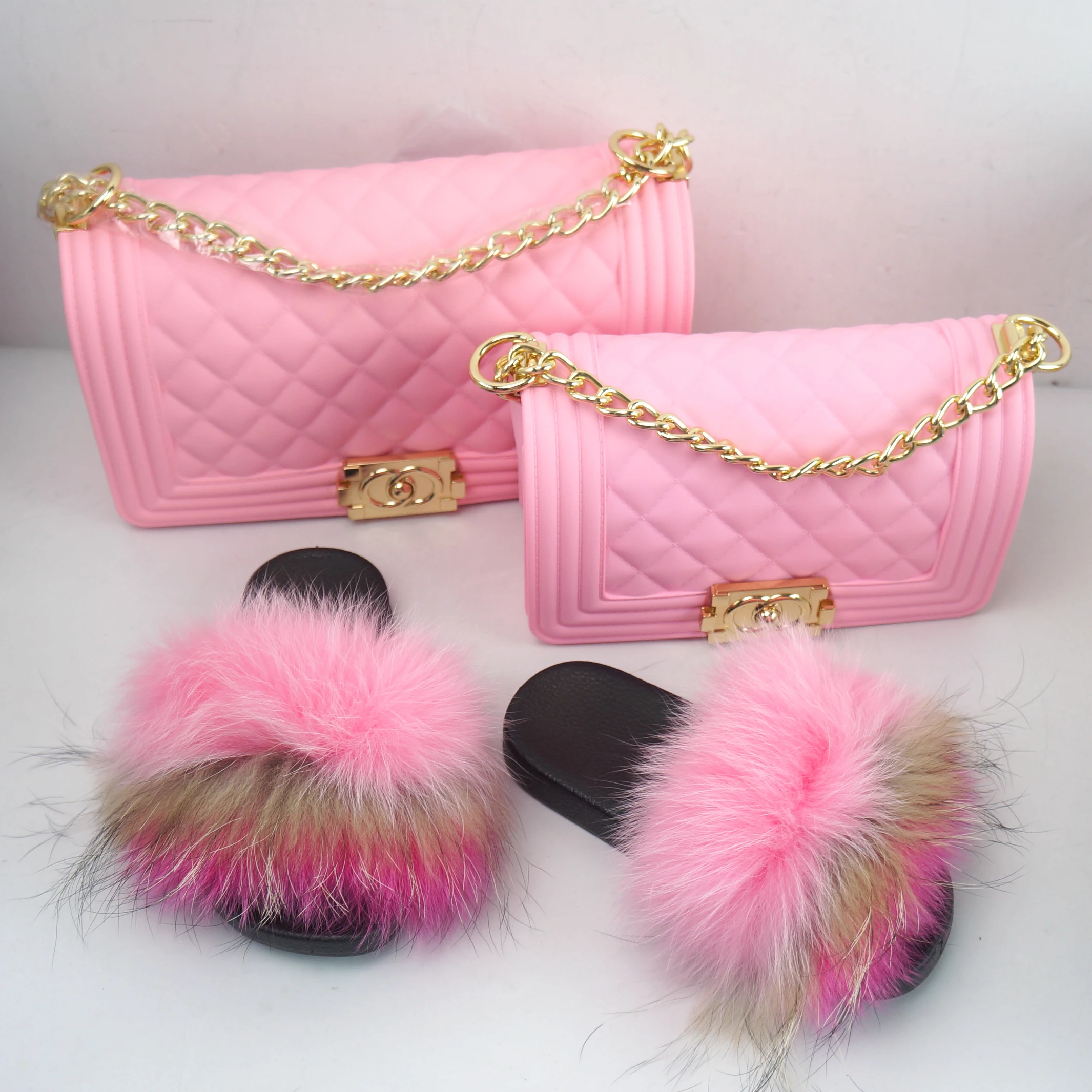 
Top Selling Wholesale New Arrivals Solid Color Jelly Bag Purse with high quality slide 