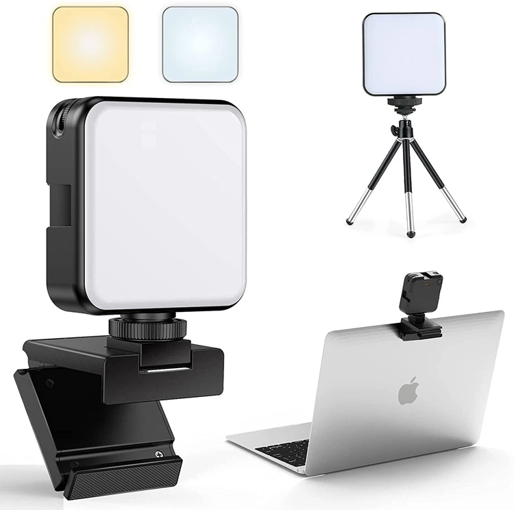 

Live Streaming Light for Laptop video Conference Lighting bracket With Top Shelf W64 selfie lighting kit