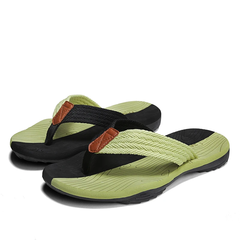

Wholesale Fashion Summer Outdoor Beach Male Casual Soft Bottom Flat Slippers Indoor Slipper Loafer Men Flip Flops