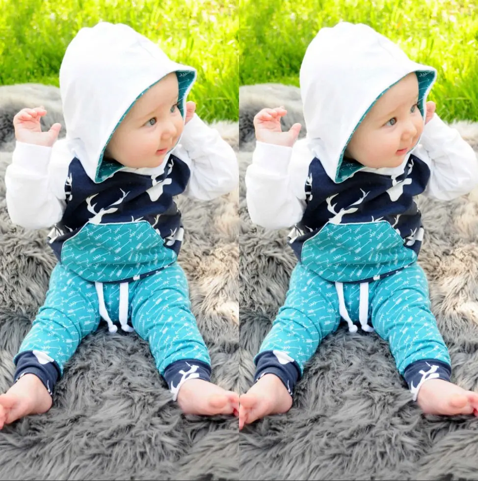 

GG187A China manufacturer cotton baby kids hoodie clothing set
