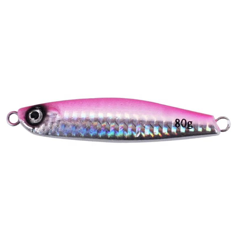 

Wholesale in stock lead fish metal jig bait lead metal jigging lure with hooks, 5 colors