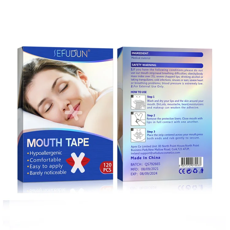 

SEFUDUN sleep strips improves sleep relieves snoring mouth tape mouth tape x shape transparent sleep stripsmouth tape