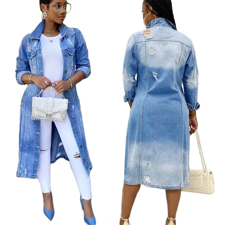 

Plus Size Coats Jeans Jacket Women Trench Coat Women Jean Jackets For Ladies, Picture color
