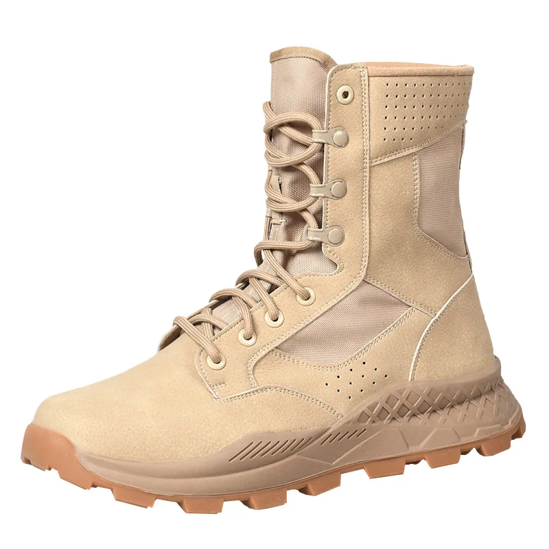 

Free Shipping Summer Mesh Training Military Boots Non-slip Wear-resistant Breathable Outdoor Hiking Climbing Shoe Tactical Boot