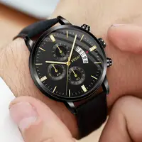 

Men's Watch Retro Design Leather Band Quartz Wrist Watch Luxury Watches