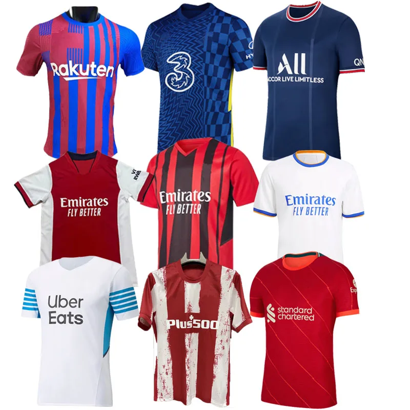 

Free Shipping Wholesale Bulk New 21-22 Player Version Replica Soccer Jersey