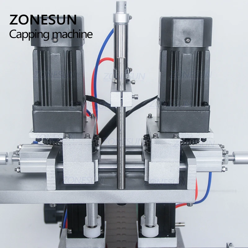 
ZONESUN Automatic Desktop Electric Plastic Glass Crystal Water Perfume Shampoo Cosmetic Nail Polish Bottle Capping Machine 