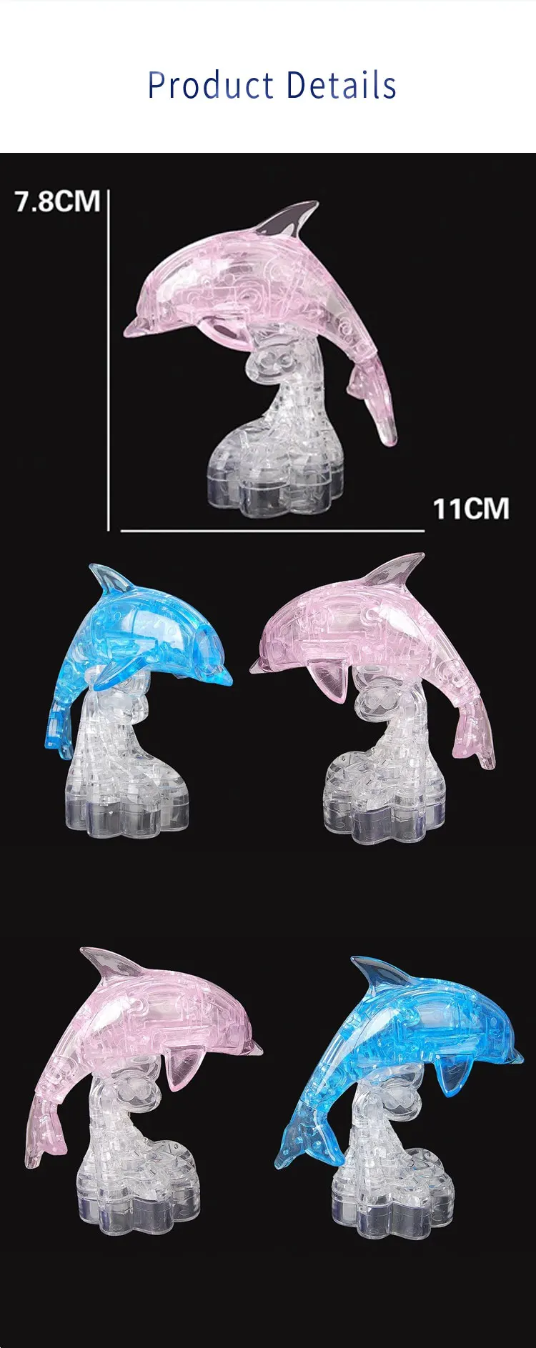 Yongjun Top Factory Colorful Crystal Puzzles Bricks Building Block Toys For Wholesale