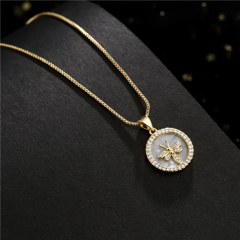 

New styles necklace hot selling cz micro pave smile/heart/love/moon/ tree of life pendant necklace jewelry for gifts
