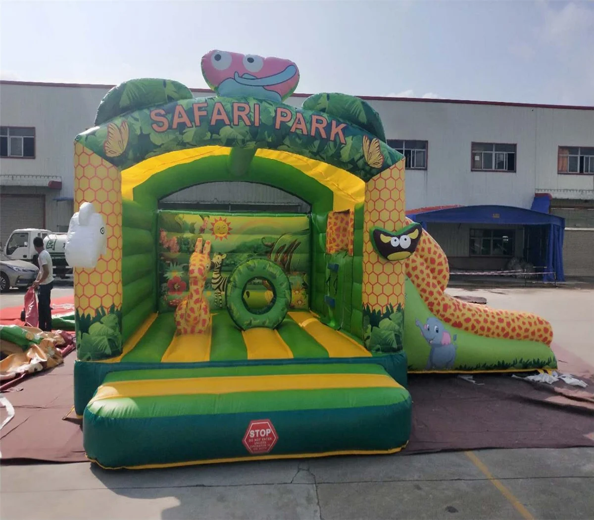 

Animal combination inflatable jungle theme inflatable trampoline castle combination for sale, Multi-color, according to your request