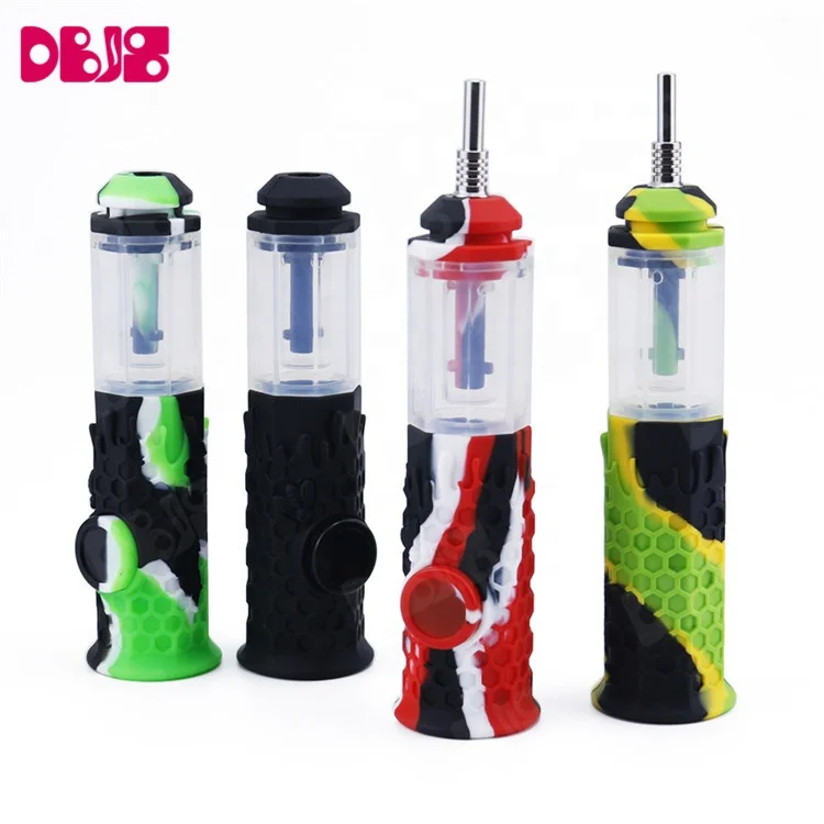 

New Coming Silicone Dabs Rig Wax Smoking Pipe Honey Straw Weed Accessories, Mixed or customized