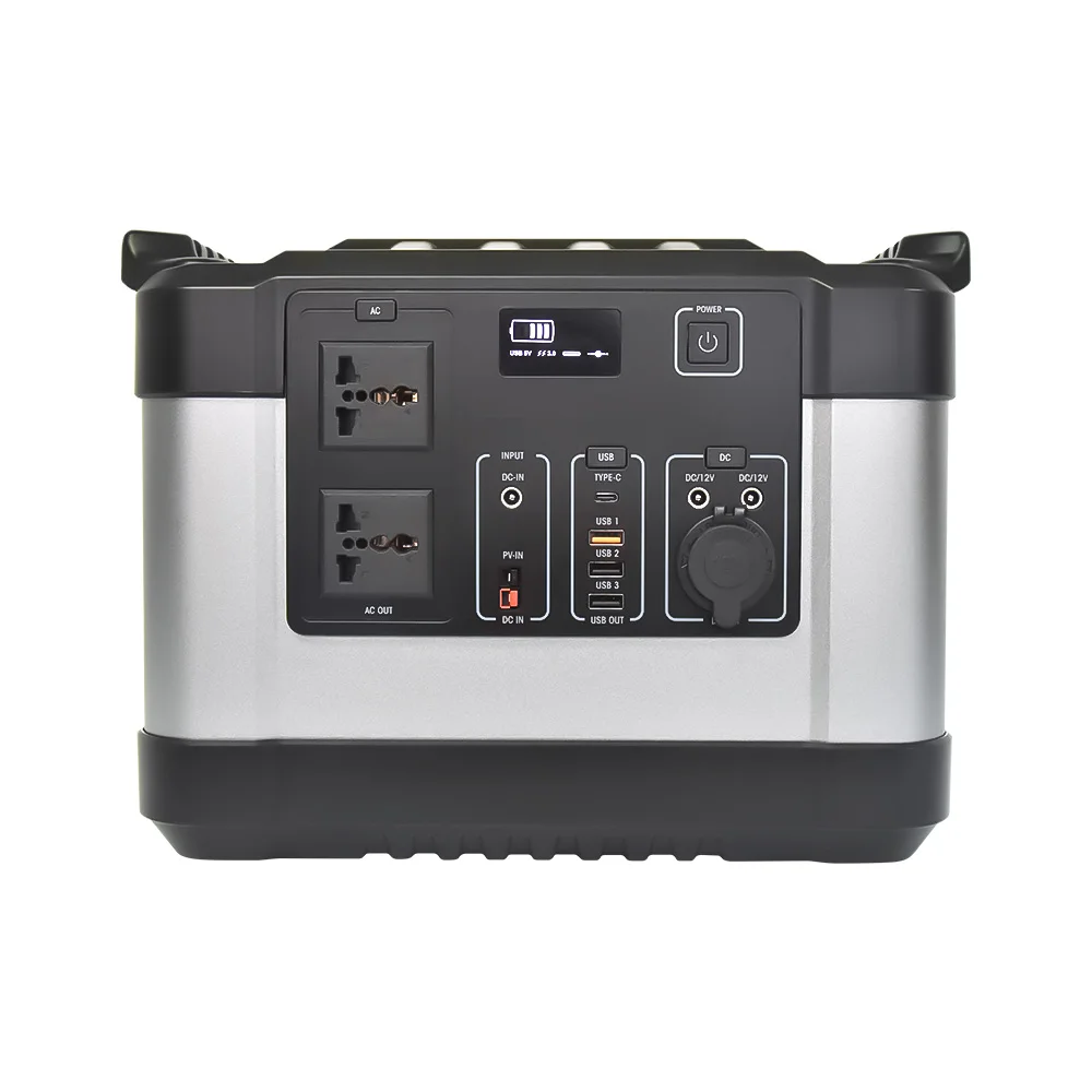 
1000W Solar Mobile Power AC 100V/110V/120V Power Charger Lithium Battery Outdoor Portable Power Station 