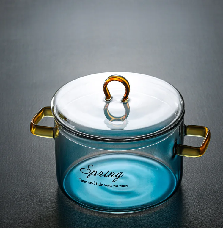 

new portable kitchen pyrex glass cookware clear resistance glass pot, Clear glass