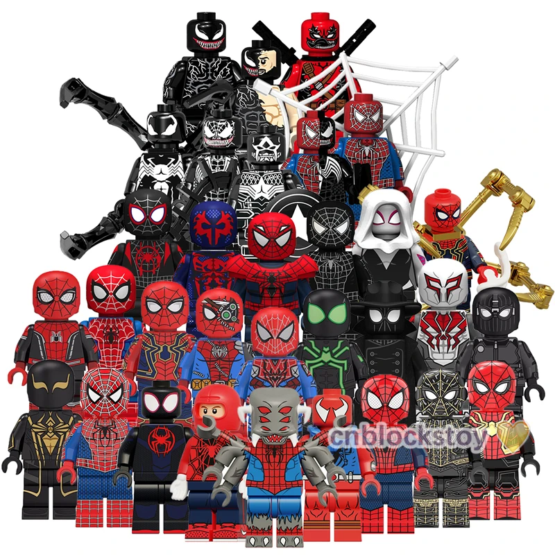 

All XP Model Spider Across the Spider-Verse Super Heroes Man Character Mini Bricks Figure Building Block Kids Educational Toy
