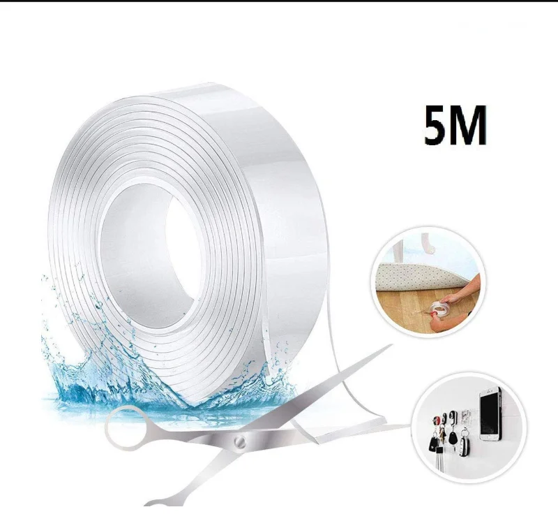 2020 30mm*2meters Tape Washable Adhesive Tape Reusable Gel Pu Nano Grip