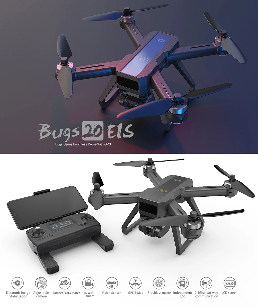 High Quality Drone Mjx B20 Eis Gps With 4k 5g Wifi Ajustable Hd Wide ...