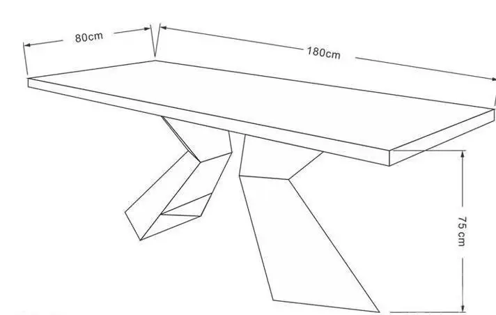 Creative modeling solid wood top metal bracket table