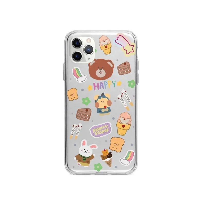 

Original Phone Case Cartoon Protective Case 2020 New Design Transparent Soft Phone Case For iphone 11 pro max/XS/XR