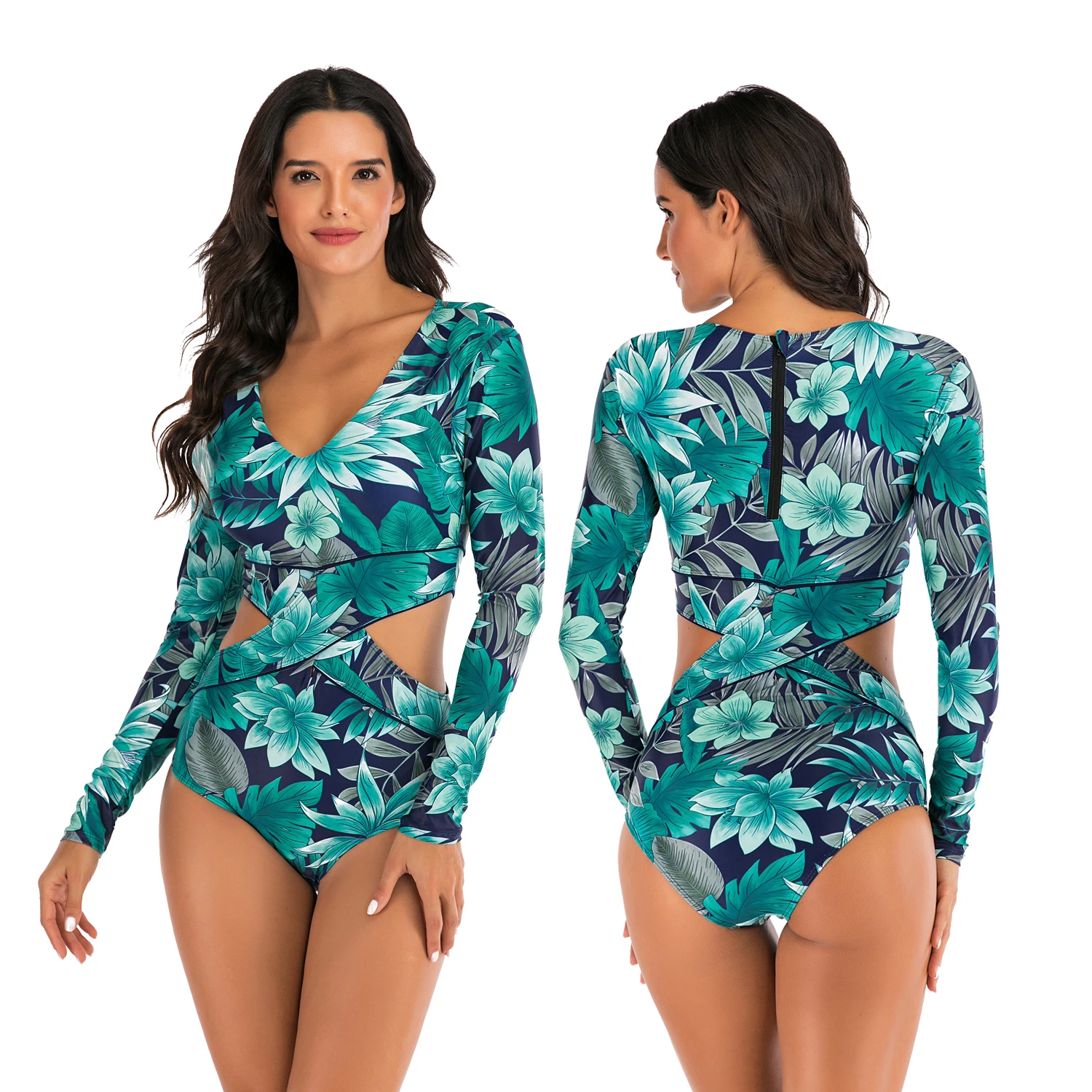 Wholesale Flower Print Custom Girl Beach Wear Swimwear Bikini