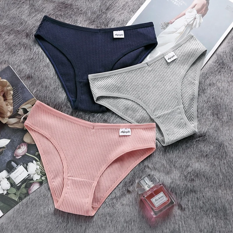 

Women Solid Briefs Female High Quality Soft Breathable Underwear For Woman Cotton Panties, Black,white,blue,dark blue,gray,green,pink,shrimp