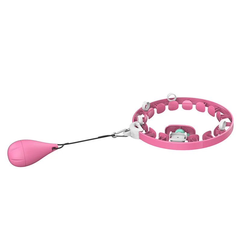 

Home Training Loose Weight Portable Smart Adjustable Sport Hoops Abdominal Muscle Waist Trainer Hula Ring Circle, Pink