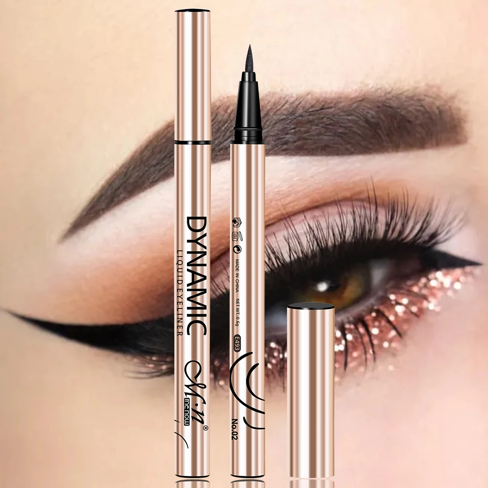 

MENOW custom black eyeliner cream brown eyeliner glue pen waterproof oil free non-toxic eyeliner makeup pencil