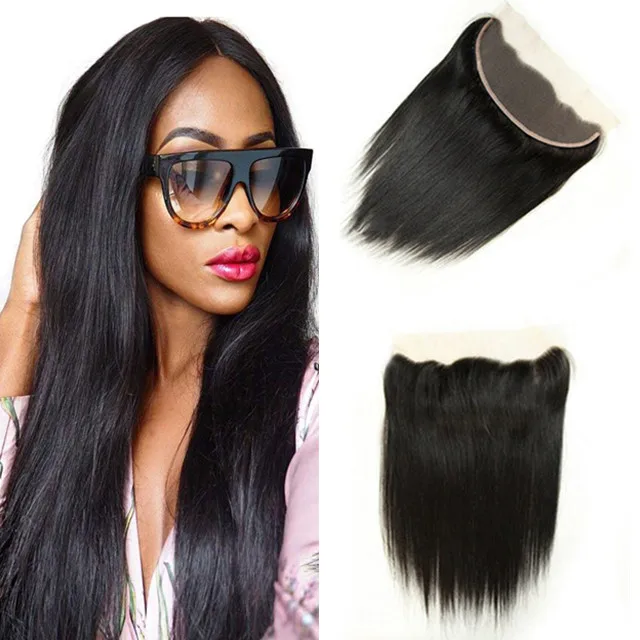 

2021 best selling cheap price top quality 10a Grade Brazilian natural straight Hair 13x4 Ear To Ear HD Lace Frontal closure