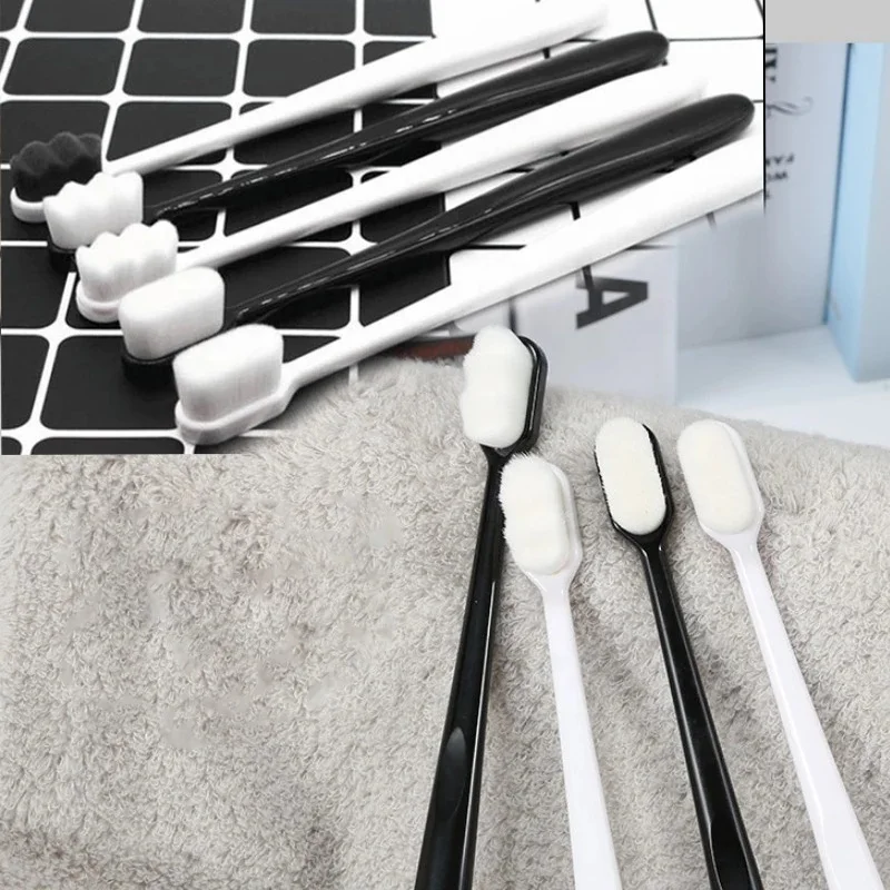 

Custom Logo Adult Extra Soft Toothbrush with 10000 Soft Bristles, Micro Nano Manual Toothbrushes for Protect Sensitive Gums