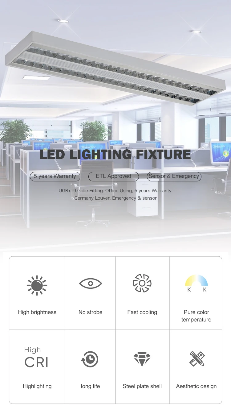 High lumen hotel adjustable 30 38 58 w led ceiling light