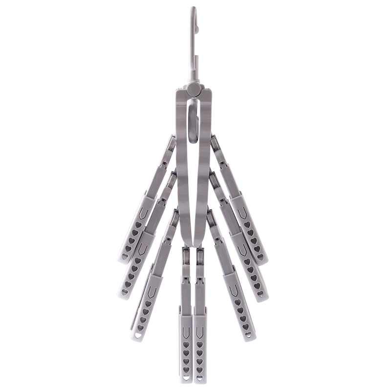 

Nordic new multi functional plastic folding hanger plastic hooks clothing hangers