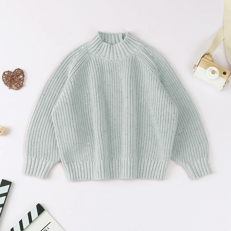 

Hot Sale Ready To Ship Color Dot Yarn Fashion Children Girls Sweater Vendor, 11 colors( color10 to 11 in stock)