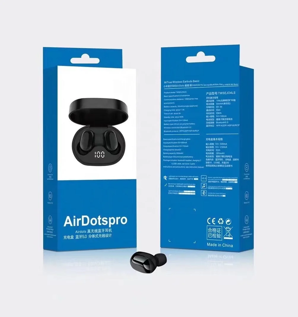 

Airdots pro J15 Hight-fidelity In-Ear Stereo True Wireless BT 5.0 TWS Earphone