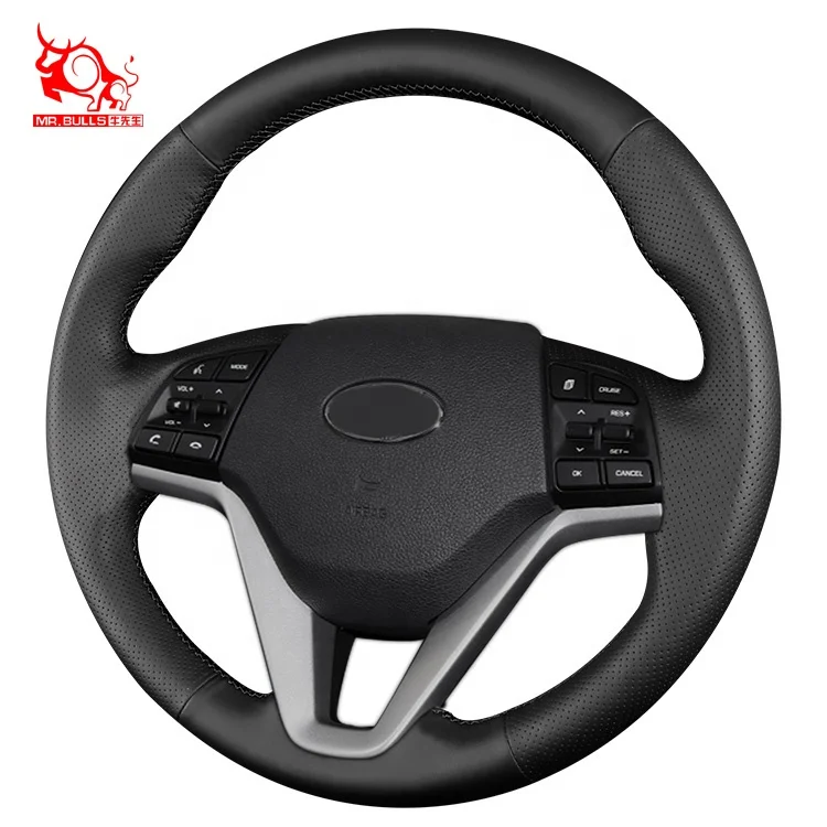 

car accessories car steering wheel covers leather steering cover for Hyundai Tucson, Customized color