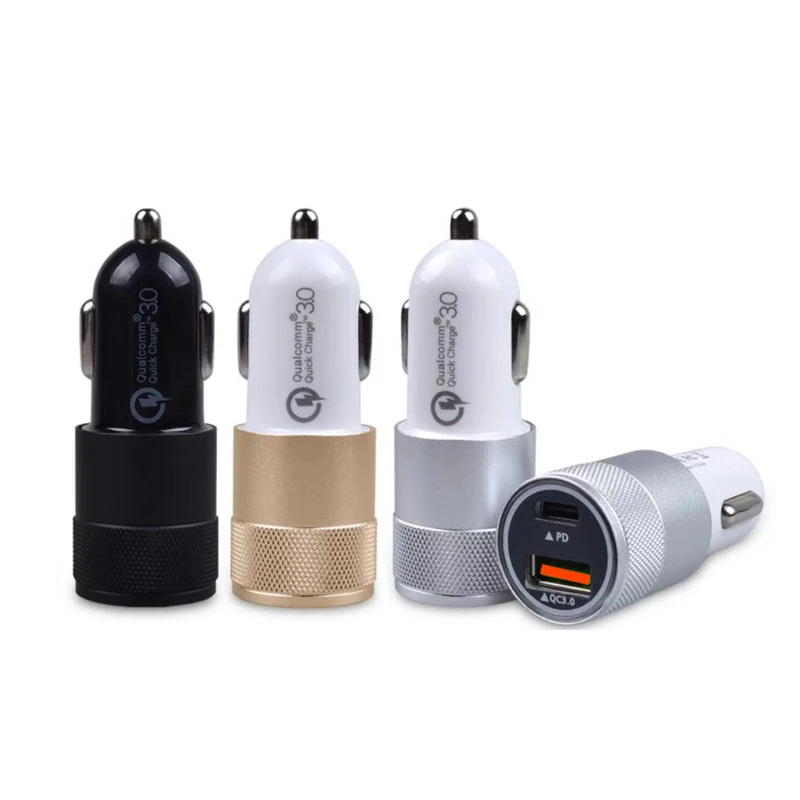 

36W Mini Dual Usb Port Fast Charging Phone Charger Type Portable Car Charger For Xs max/XR/x/7/6s Air 2/Mini Note9/S10/S9/S8