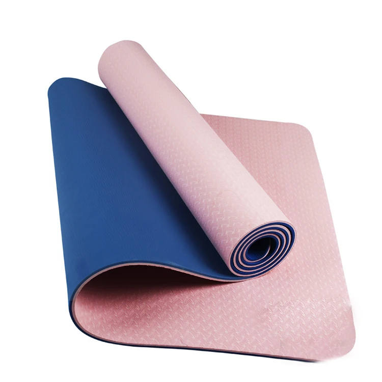 

unique Eco Friendly pilates Exercise double layer Tpe yoga mat, Stock color or customized