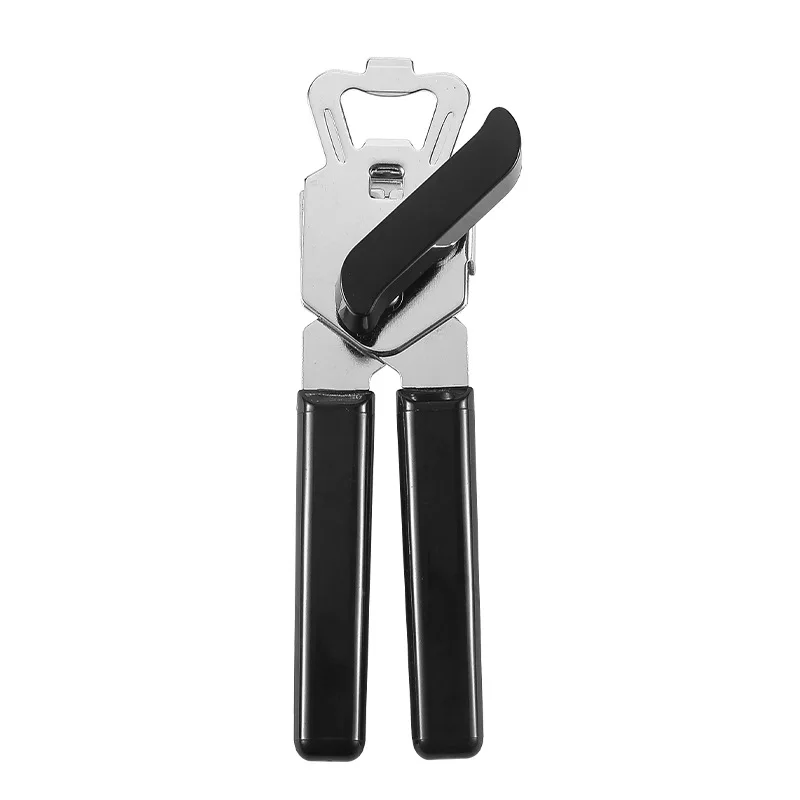 

Amazon Black Multifunction Soft Grip Handle Basics Can Bottle Opener, Black/white