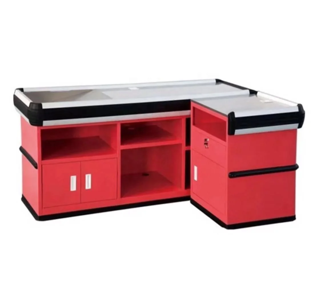 
Supermarket Cashier table checkout counter for sale 