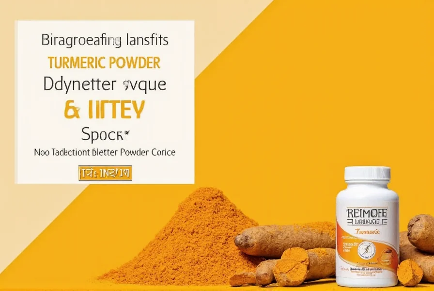 Comparison of different turmeric supplement formulations showing absorption rates