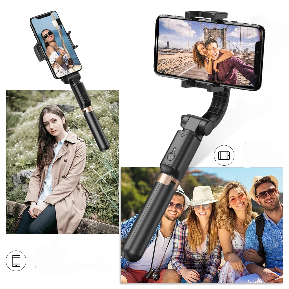 

APEXEL Handheld Stabilizer Wireless Selfie Stick Gimbal Stabilizer Extended Monopod For Phone Video Shooting Photo