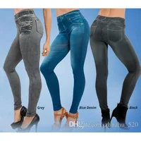 

Fitness Clothing for Women Jeggings Jeans for Women Seamless Slim Jeggings Printed Leggings Real Pocket Jeans Look