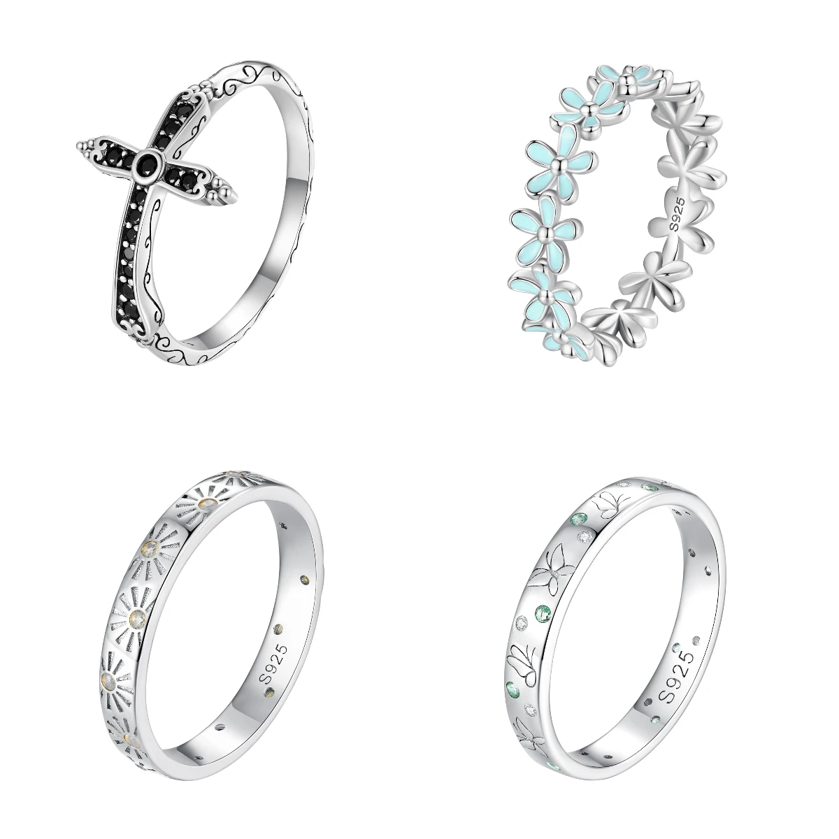 

925 Sterling Silver Rings Fashion Rings